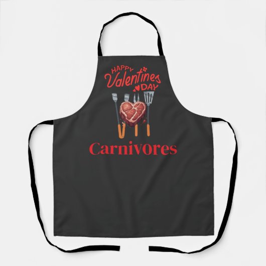 Carnivore Valentine's Day Apron エプロン (正面)