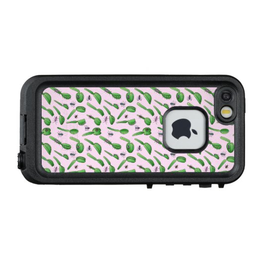 Carnivoren rosa LifeProof iPhoneケース (裏面横)