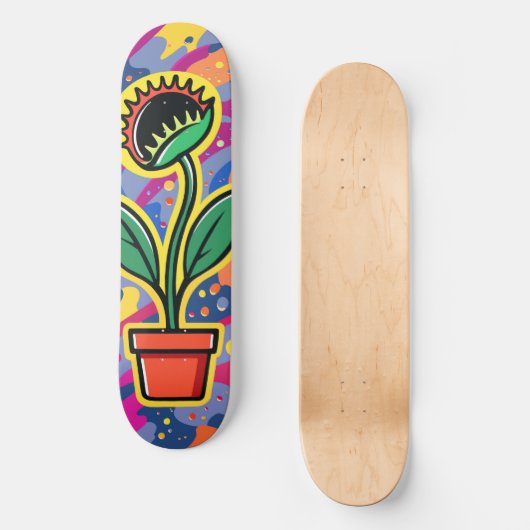 Carnivorous Plant Skateboard – Urban Art Design スケートボード (正面)