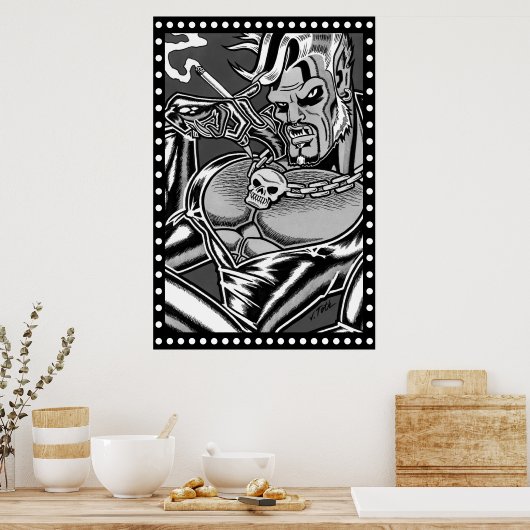 Carnivorous™/Werebiker ポスター (キッチン)