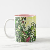 Carnivourousの植物-マグ ツートーンマグカップ (左)