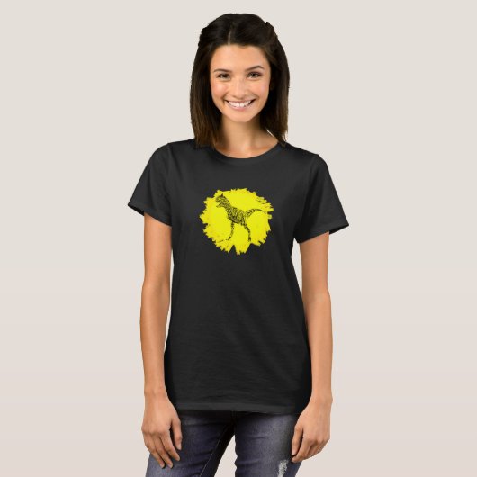 Carnotaurus Dinosaur Dino Tシャツ (正面フル)