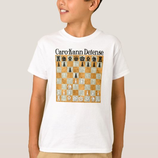 Caro-Kannの防衛 Tシャツ (正面)