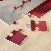 Carol Chick-a-Dee with Mistletoe ジグソーパズル (側面)