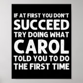 Carol Name D Birthday Funny Christmas J  ポスター (正面)