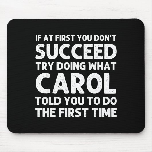 Carol Name D Birthday Funny Christmas J  マウスパッド (正面)