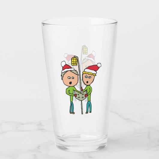 Carol Singing タンブラーグラス (正面)