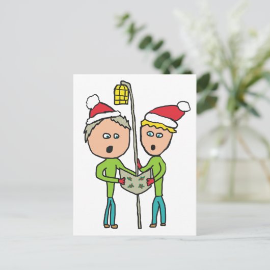 Carol Singing ポストカード (スタンド正面)