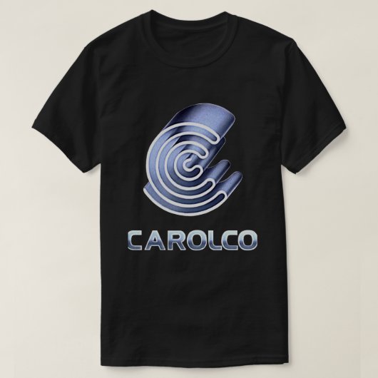 CAROLCO写真ロゴマーク廃止された会社のロゴムービー Tシャツ (デザイン正面)