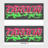 Carolin Vorname Name Graffiti Aufkleber Sticker シール (シート)