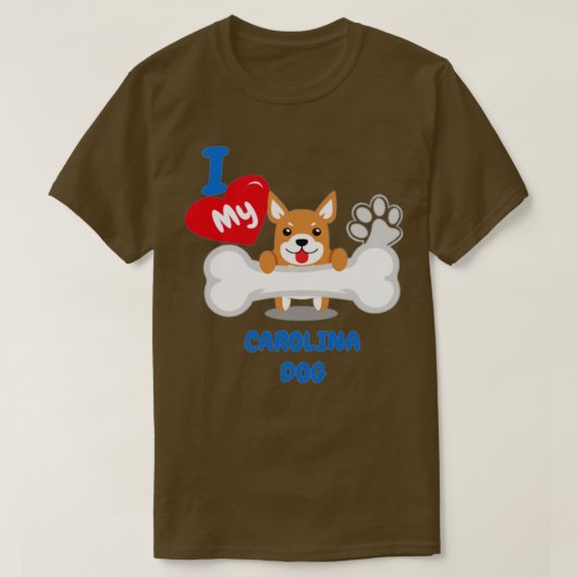 CAROLINA犬かわいい犬の贈り物アイディアおもしろい犬 Tシャツ (デザイン正面)