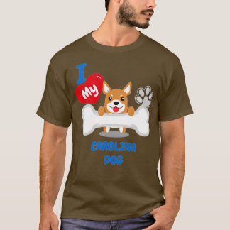 CAROLINA犬かわいい犬の贈り物アイディアおもしろい犬 Tシャツ