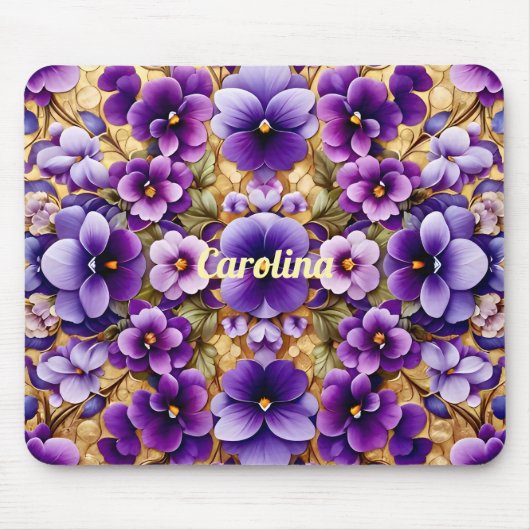 CAROLINA ～スミレと金ゴールド～ マウスパッド (正面)