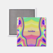 CAROLINA ～抽象芸術パターン数々の～色～ マグネット (正面/裏面)