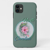 Carolina Anole & Hibiscus  Case-Mate iPhoneケース (裏面)