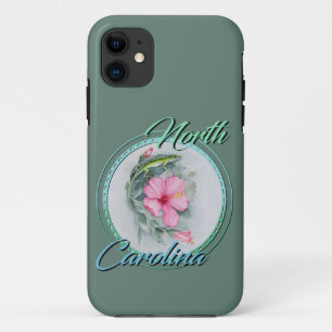 Carolina Anole & Hibiscus iPhone 11 ケース