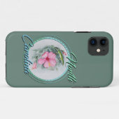 Carolina Anole & Hibiscus  Case-Mate iPhoneケース (裏面(横))