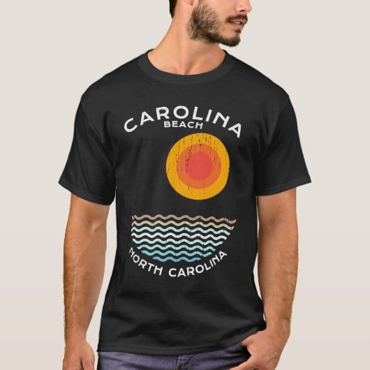 Carolina Beach NC Summertime Vacationing Squiggly  Tシャツ (正面)