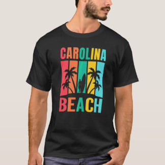 Carolina Beach North Carolina Surfer Summer Vacati Tシャツ