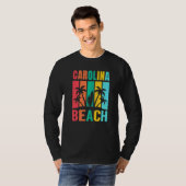 Carolina Beach North Carolina Surfer Summer Vacati Tシャツ (正面フル)