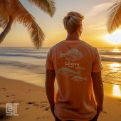 Carolina Coast Vintage Turquoise Saltwater Fish Tシャツ