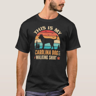 Carolina Dog Walking Dad American Dingo Walker Tシャツ