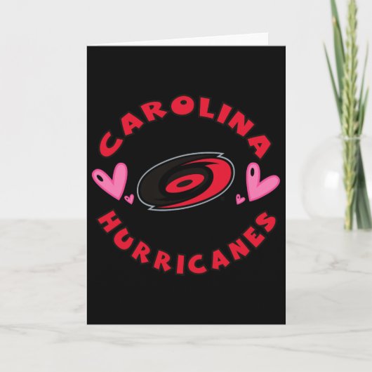 Carolina Hurricanes Valentine Hearts Nhl Officiall カード (正面)