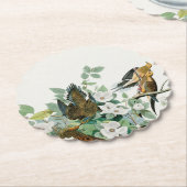 Carolina Turtle Dove, Birds of America by John Jam ペーパーコースター (アングル)