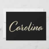 Carolina white gold Handwriting Karte カード (正面)