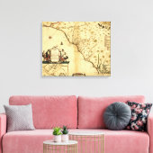 Carolinas with North to the RightPanorama キャンバスプリント (インサイチュ (リビング))