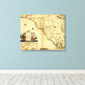 Carolinas with North to the RightPanorama キャンバスプリント (インサイチュ (ウッドフロア))