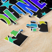 「CAROLINE」名、おもしろい「ハッピーバースデー」 ジグソーパズル (側面)