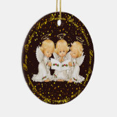 Carolingのかわいい天使の優れた陶磁器のオーナメント セラミックオーナメント (右)