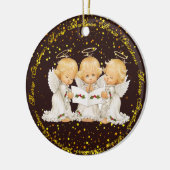 Carolingのかわいい天使の優れた陶磁器のオーナメント セラミックオーナメント (左)