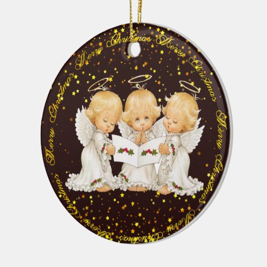 Carolingのかわいい天使の優れた陶磁器のオーナメント セラミックオーナメント (左)