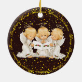 Carolingのかわいい天使の優れた陶磁器のオーナメント セラミックオーナメント (裏面)