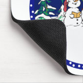 caroling雪だるま マウスパッド (コーナー)