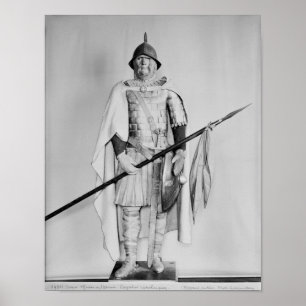 Carolingianのcavalrymanのモデル ポスター
