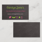 Carolynの新しい名刺 名刺 (正面/裏面)