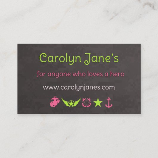 Carolynの新しい名刺 名刺 (正面)