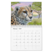 Carolyn McFannのカレンダーの動物のアートワーク カレンダー (2月 2027)