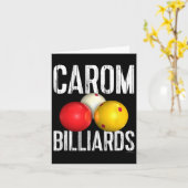 Caromビリヤードのシャツ – クール動揺して文字 カード (黄色い花)