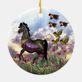 Carousalの馬のオーナメント セラミックオーナメント (裏面)