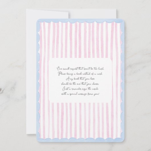 Carousel Baby Shower Invitation 招待状 (裏面)