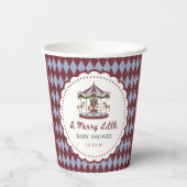 Carousel Christmas Baby Shower Paper Cup 紙コップ (裏面)