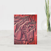 Carousel Horse Art  ノートカード (正面)