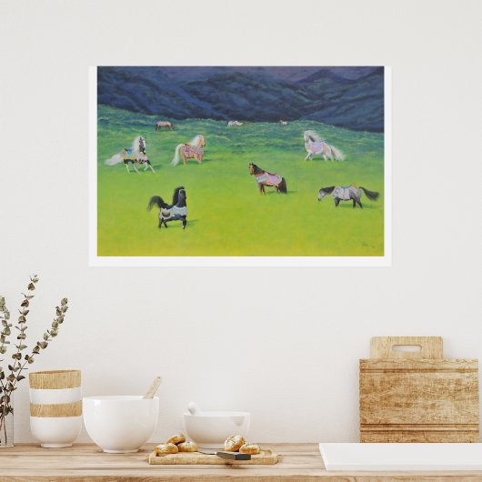 Carousel Horse Retirement ポスター (キッチン)