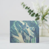 Carousel Horses Flashback to Summer Days ポストカード (スタンド正面)