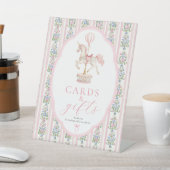 Carousel Pink Cards and Gifts Sign 台座サイン (インサイチュ)