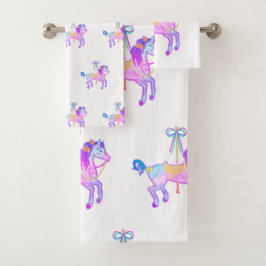 Carousel Pony Bath Towel Set バスタオルセット